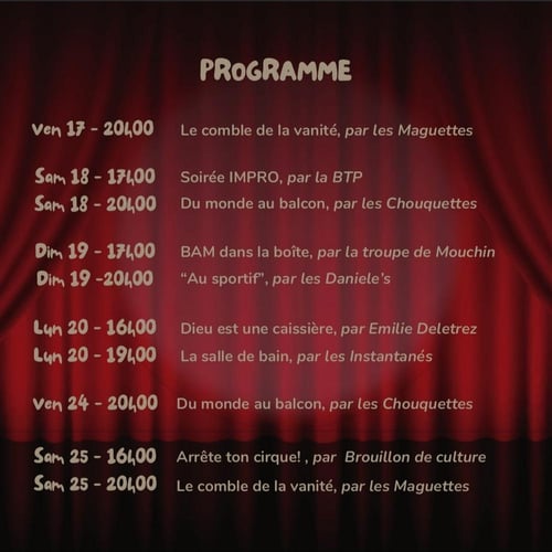 Festival du Théâtre de la Plaine Bouvines 1