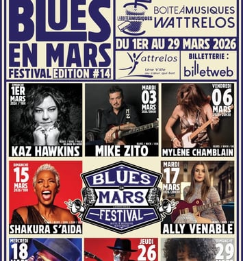 Blues Mars Festival 2026 affiche
