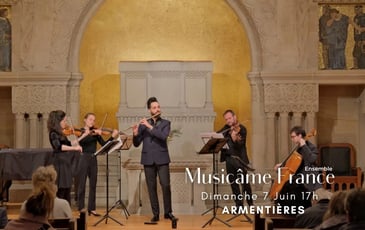 Ensemble Musicâme : Rossini, Vivaldi, Tchaikovsky, Taffanel, Bizet, Aznavour, Saint-Saëns, Ibert, Poulenc, Ravel