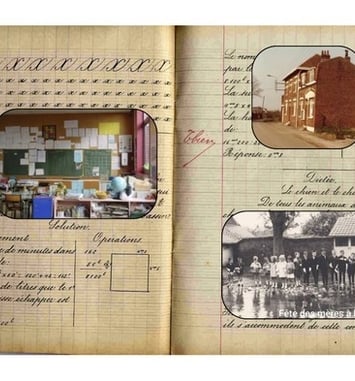 100 ans de la Mairie d'Escobecques (Mairie-école puis Mairie-salle communale-médiathèque)