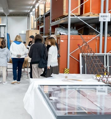 Visite des réserves du Frac Grand Large