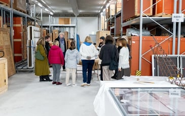 Visite des réserves du Frac Grand Large