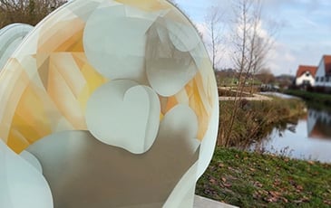 Sculpture en verre de Guillaume Bottazzi à Bondues