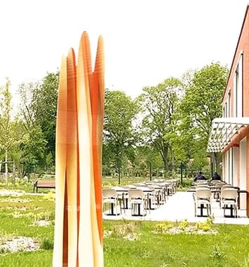 Sculpture en verre de Guillaume Bottazzi à Croix