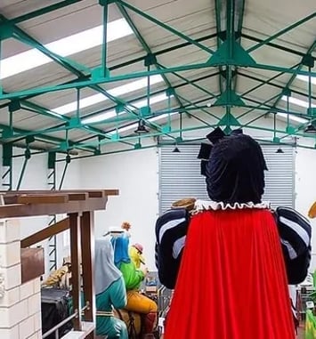 Découverte du géant Gargantua et des chars traditionnels du Carnaval de Bailleul et sensibilisation sur la sauvegarde du patrimoine carnavalesque