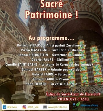Concert du Jeune Ensemble Harmonique : Sacré Patrimoine!