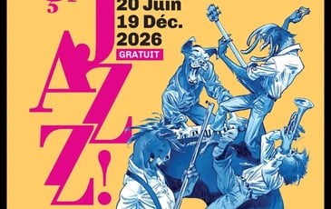 Visite libre de l'exposition Ça Jazz ! « Jazz à voir », expositions croisées « 40 bulles de jazz » par Didier Péron & Hervé Escario et Louh-Ann