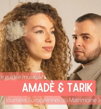 Visite guidée et impromptu musical par Amadè & Tarik