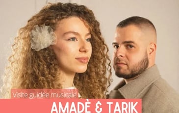 Visite guidée et impromptu musical par Amadè & Tarik