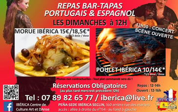 Domingos Ibéricos : Repas spectacle bar tapas