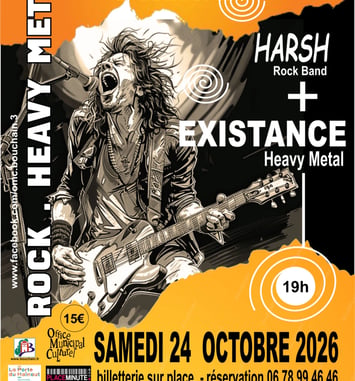Concert Rock Heavy Métal  Harsh + Existance