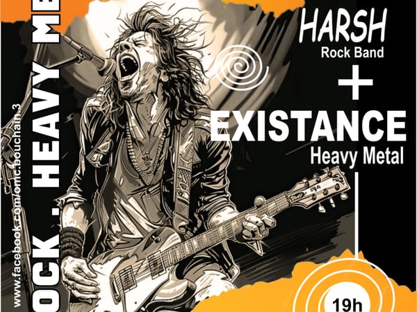 Concert rock et heavy metal : Harsh + Existance