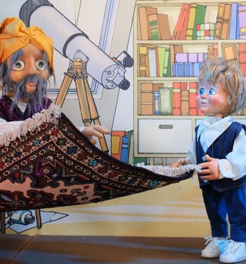 Le Parchemin des Sens - spectacle de marionnettes pour enfants et familles