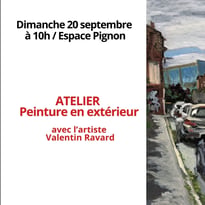 Atelier : Peinture en extérieur