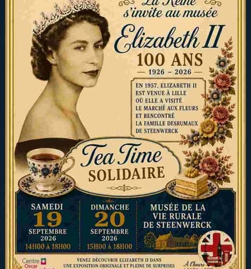 Salon de thé et exposition sur la vie royale britannique au Musée