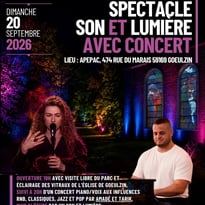 Spectacle Son et Lumière avec Concert au siège de l'APEPAC à Goeulzin