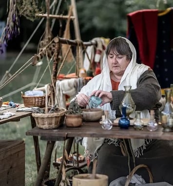 Reconstitution historique, Au temps des Carolingiens