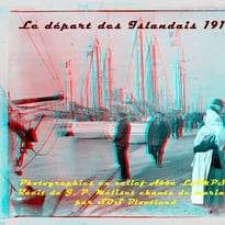 Projection : le départ des Islandais, 1912. Photos, récit et chansons