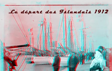 Projection : le départ des Islandais, 1912. Photos, récit et chansons