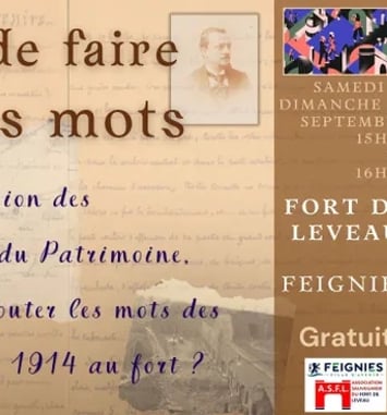 Spectacle « Une envie de faire revivre les mots » : les mots des témoins des combats de 1914 au fort