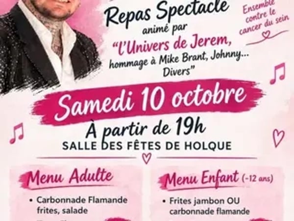 Repas spectacle pour Octobre Rose