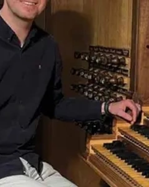 André Poortvliet à l'orgue de West-Cappel