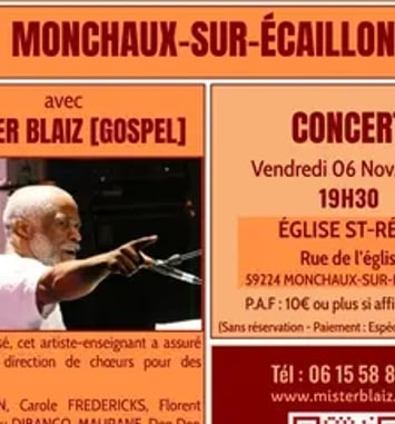 Récital Gospel à Monchaux sur Ecaillon