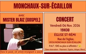 Récital Gospel à Monchaux sur Ecaillon