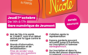 Octobre Rose : spectacle : Sacrée Nicole