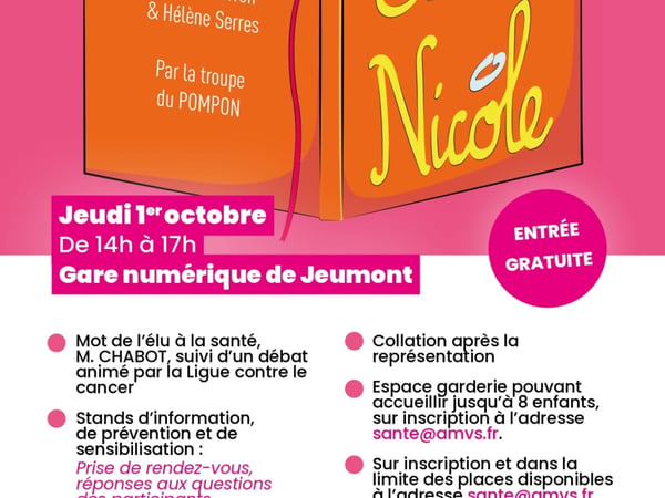 Octobre Rose : spectacle : Sacrée Nicole