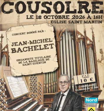 Concert d’orgues Jean-Michel Bachelet
