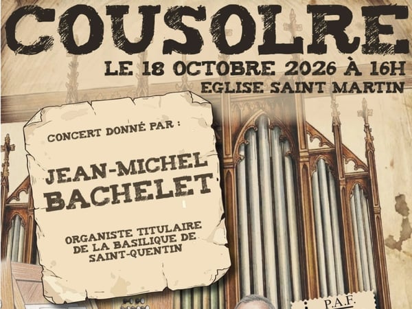 Concert d’orgues Jean-Michel Bachelet