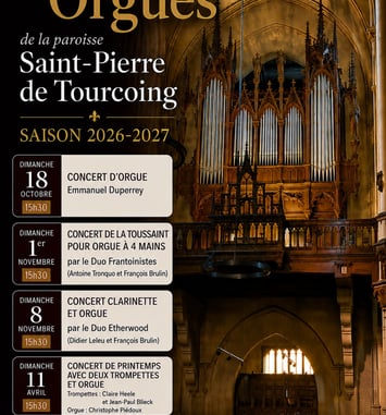Festival des Orgues de la Paroisse Saint-Pierre de Tourcoing