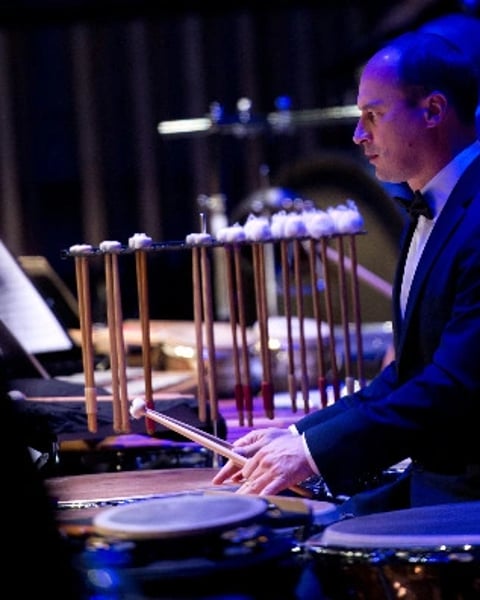 Récital de percussions par Laurent Fraiche