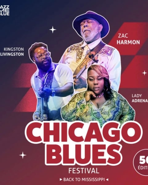 Chicago Blues Festival : Zac Harmon, Kingston Livingston et Lady Adrena