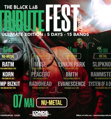 Tribute Fest, soirée nu-metal : Limp Bizkit, Korn, Rage Against the Machine