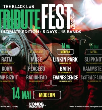 Tribute Fest, soirée rock moderne : Evanescence, Bring Me The Horizon, Linkin Park