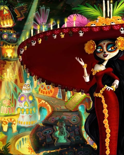Reinas de los Muertos, drag show pour El Día de los Muertos