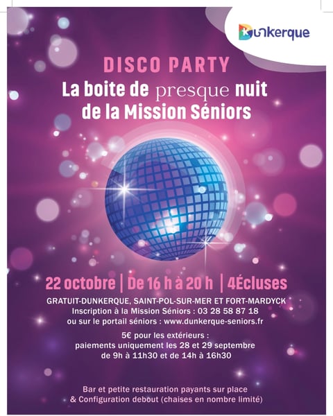 Disco Party - La boite de (presque) nuit de la Mission Seniors