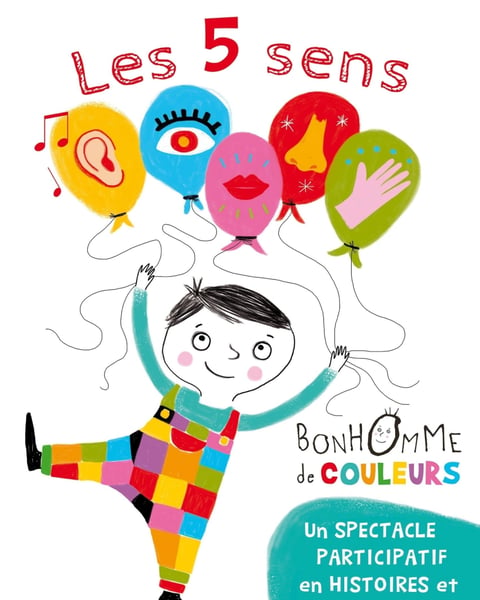 Les 5 sens de Bonhomme de couleurs