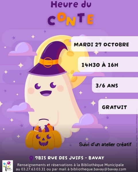 L’heure du conte d’Halloween – Boo !