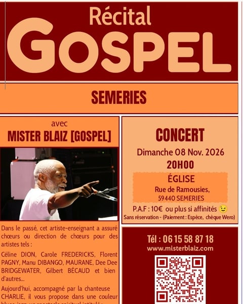 Récital gospel de Mister Blaiz