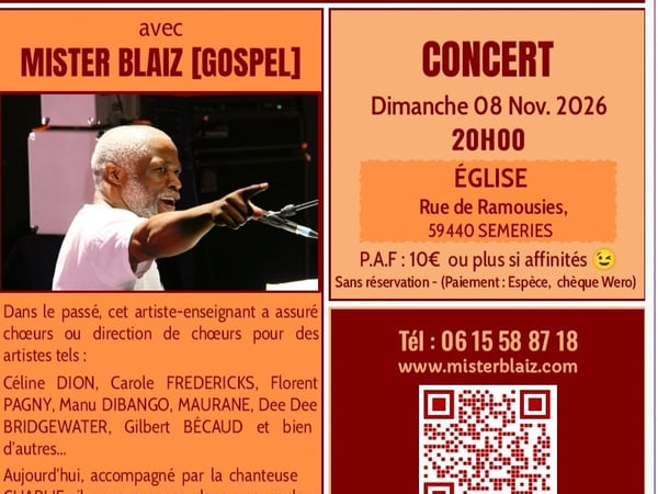 Récital gospel de Mister Blaiz