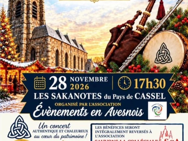 Concert de cornemuse à la collégiale d’Avesnes-sur-Helpe